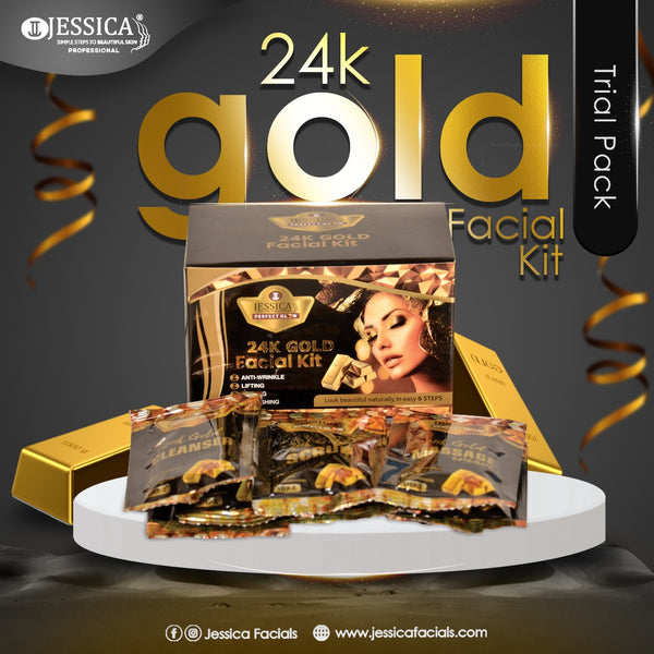 GOLD FACIAL TRIAL PACK [ 6 STEPS ]