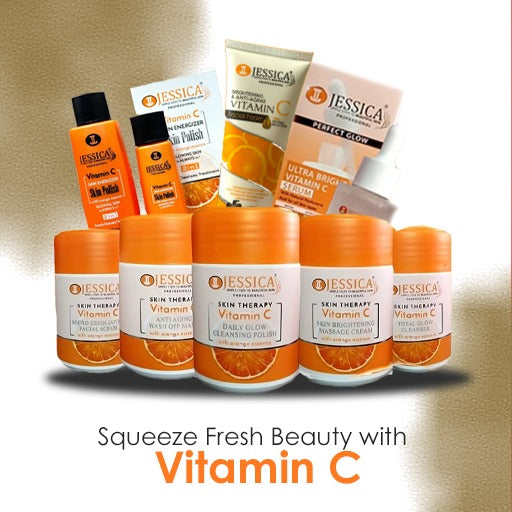 VITAMIN C THERAPY [PACK OF 4] [ 5 STEPS FACIAL, SKIN POLISH,FACIAL FOAM AND SERUM.]